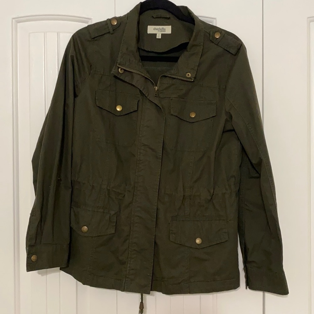 Army Green Cargo Type Jacket